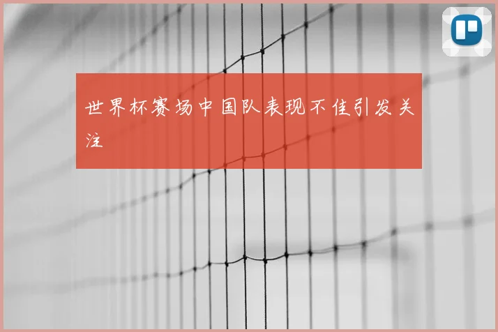 世界杯赛场中国队表现不佳引发关注